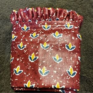 Longaberger Bee Basket Liner 1996 Light the Fire Within 21377 Paprika Fabric NIP